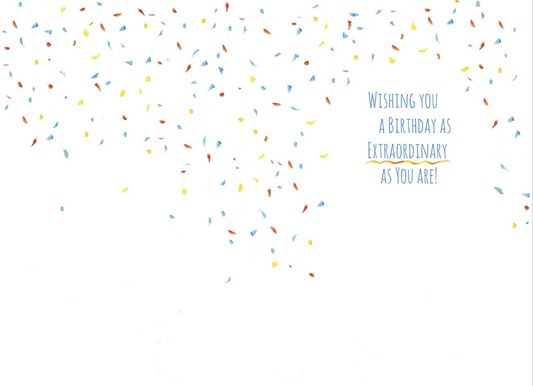 Birthday Card- Chef with Tall Hat & Extraordinary Cake