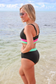 Shades of Summer Black Two Piece Swimsuit