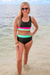 Shades of Summer Black Two Piece Swimsuit