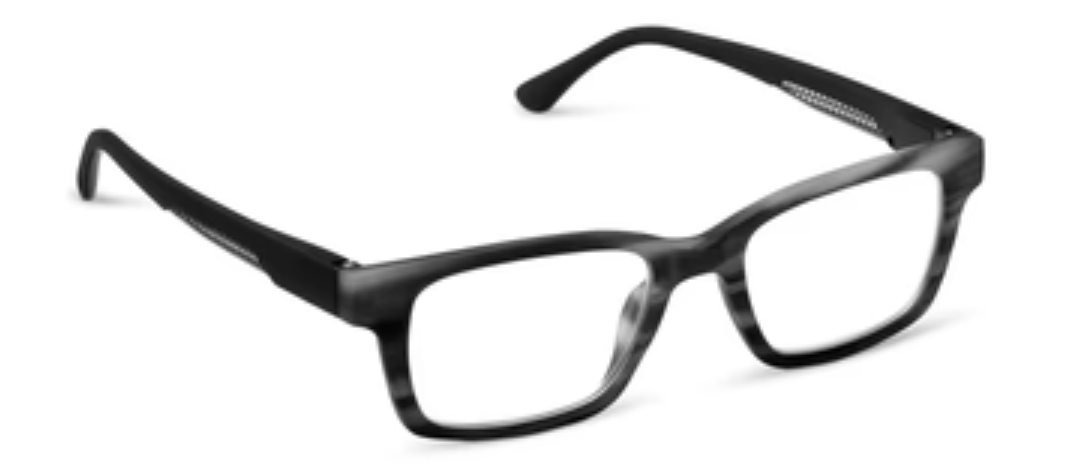 Peepers Cedar Charcoal Horn/Black Reading Glasses