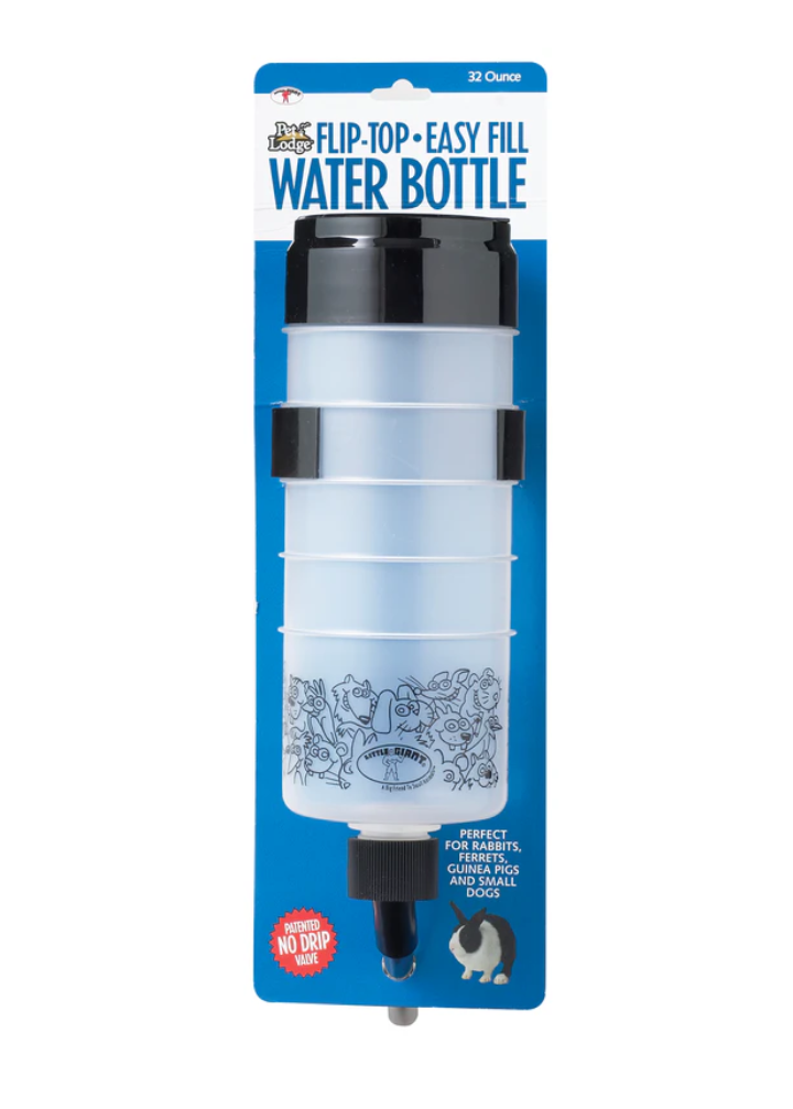 Pet Lodge 32 Ounce Flip-Top Easy Fill Water Bottle