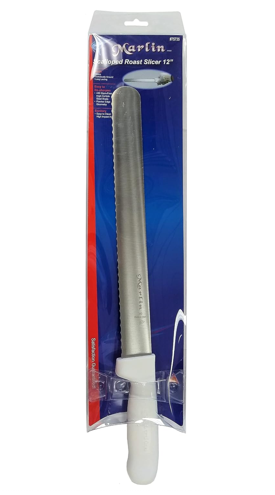 Marlin Pro 12" Scalloped Roast Slicer