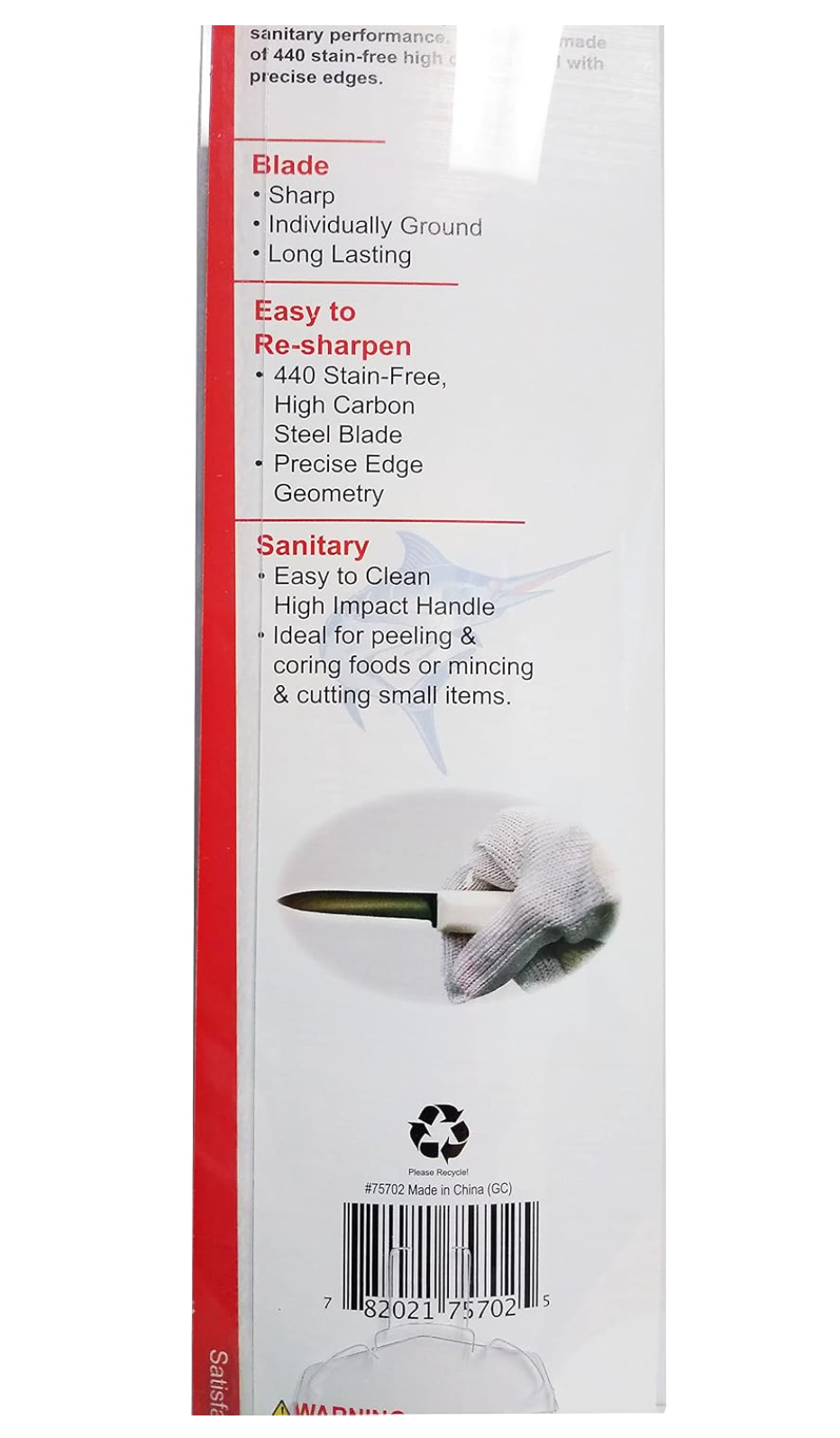 Marlin Pro 3-1/4" Cook's Style Parer Knife