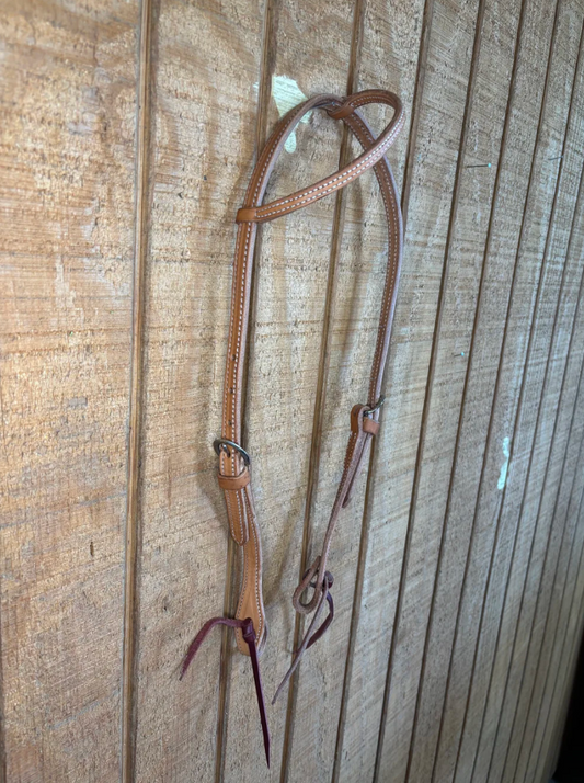 5/8" Harness Leather Single Ear Headstall