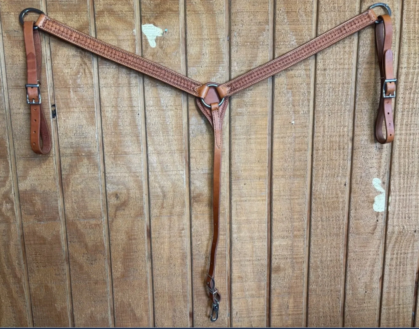 1 1/4" Golden Spider Stamp Breast Collar