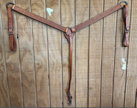 1 1/4" Golden Spider Stamp Breast Collar