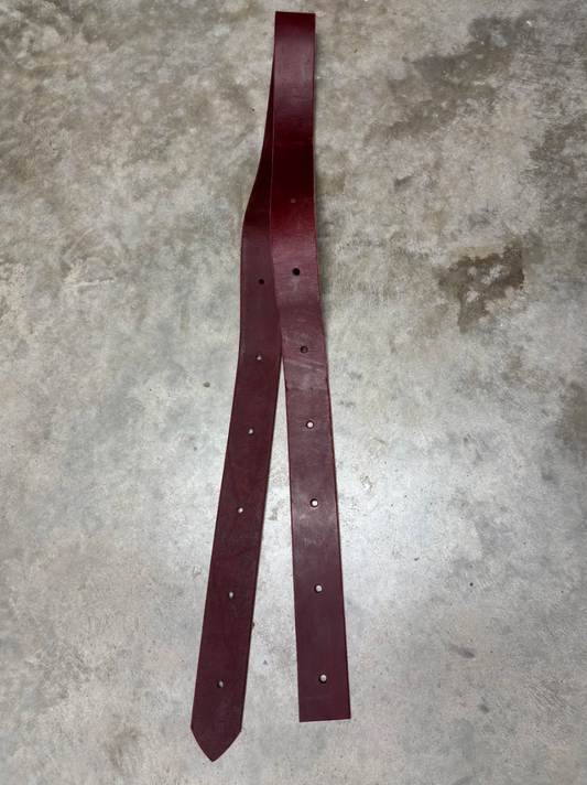 1-3/4" Latigo Leather Half Breed Offside Billet