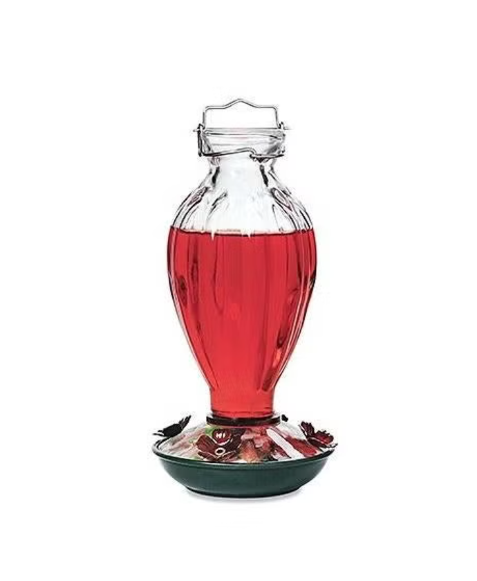 Audubon Fluted Glass Hummingbird Feeder