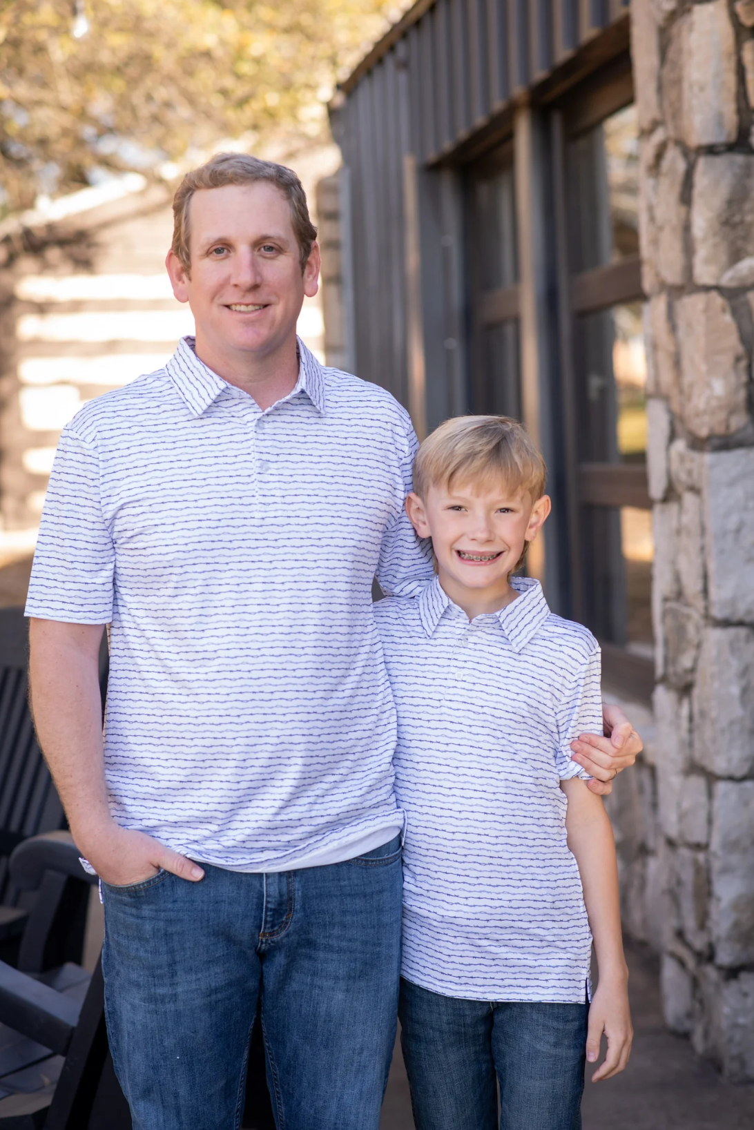 Blue Quail Barbwire Polo Short Sleeve Shirt