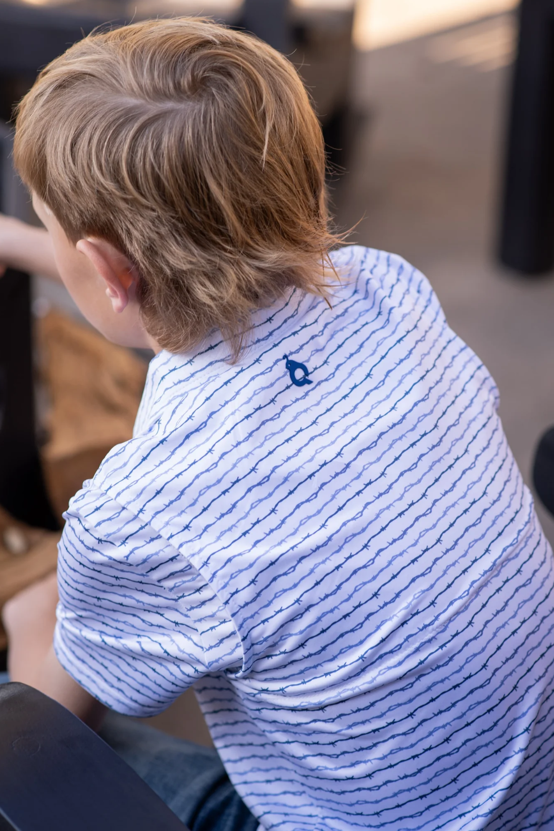 Blue Quail Barbwire Polo Short Sleeve Shirt