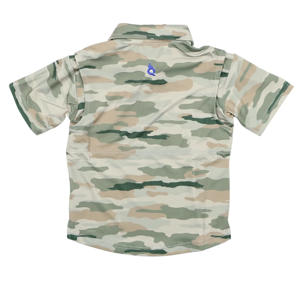 Blue Quail Classic Camo Polo Short Sleeve Shirt