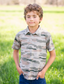 Blue Quail Classic Camo Polo Short Sleeve Shirt