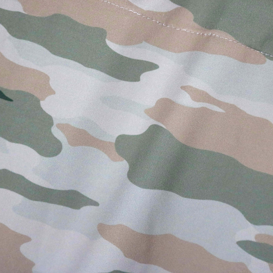 Blue Quail Classic Camo Polo Short Sleeve Romper
