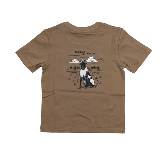 Blue Quail Pointer Graphic Pocket T-Shirt