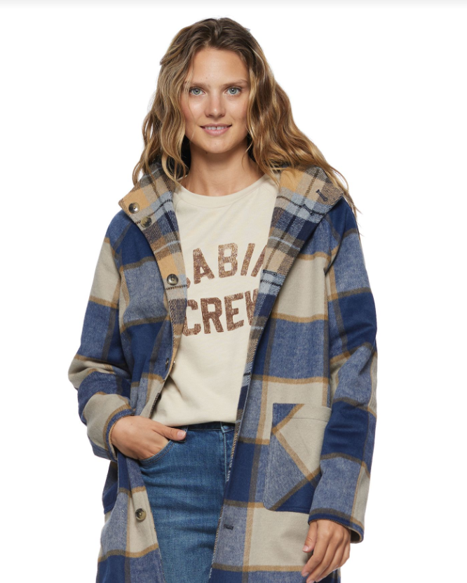 Aneta Reversible Plaid Flannel Jacket XL