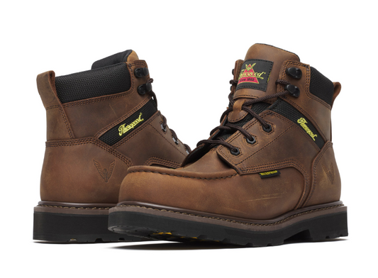Thorogood Waterproof 6″ Crazy Horse Composite Moc Toe Work Boot