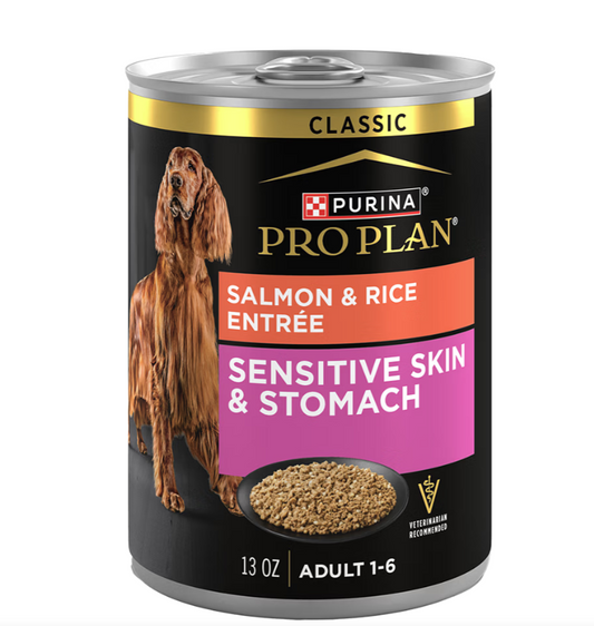 Purina Pro Plan Sensitive Skin & Stomach Salmon & Rice Entrée