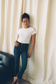 Dear John Asher Tee in White