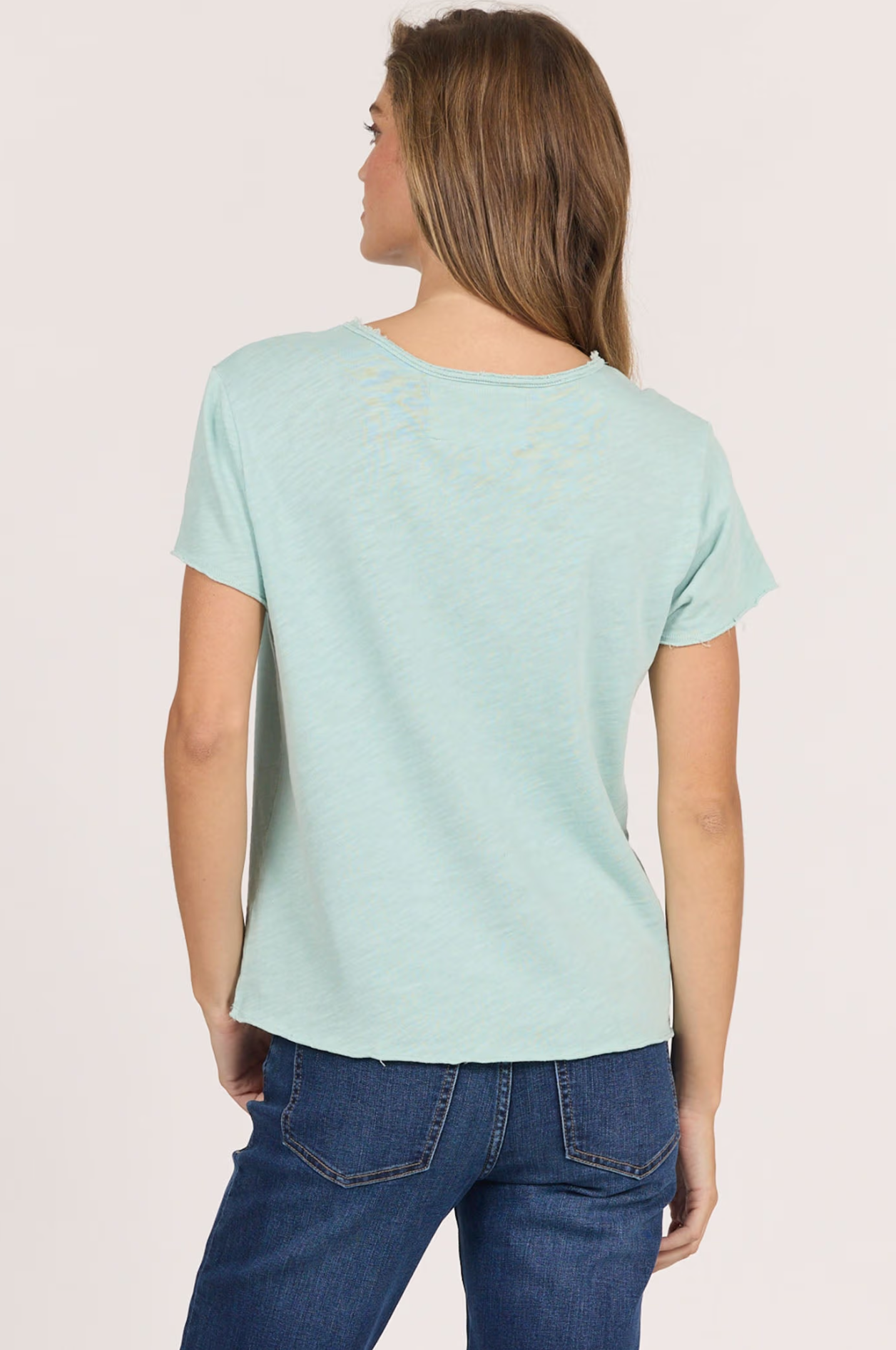 Dear John Vanya Tee in Canal Blue