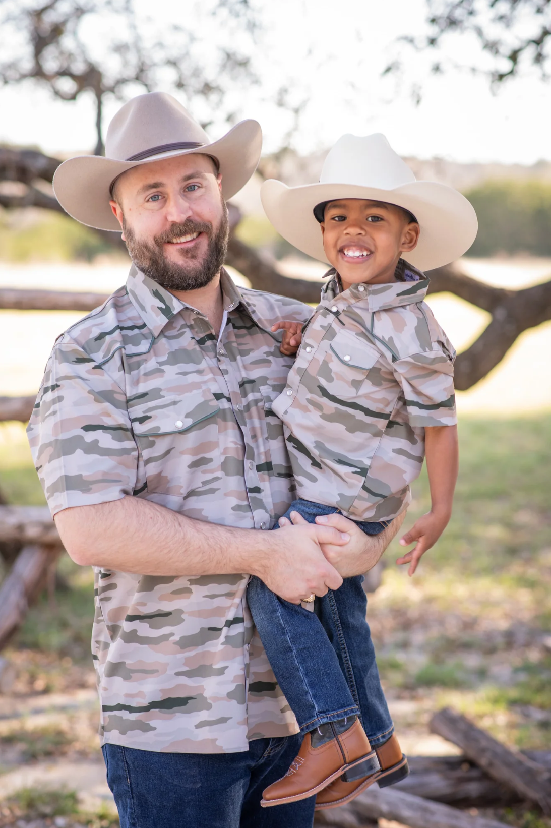 Blue Quail Classic Camo Pearl Snap Short Sleeve Shirt