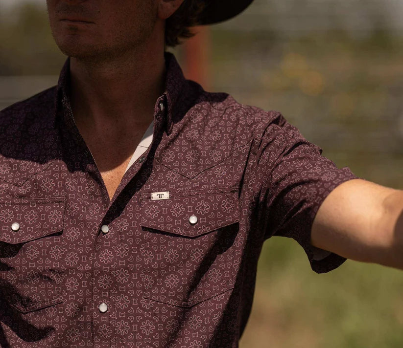 Ferrell Brand The Fletcher Short Sleeve Pearl Snap Shirt