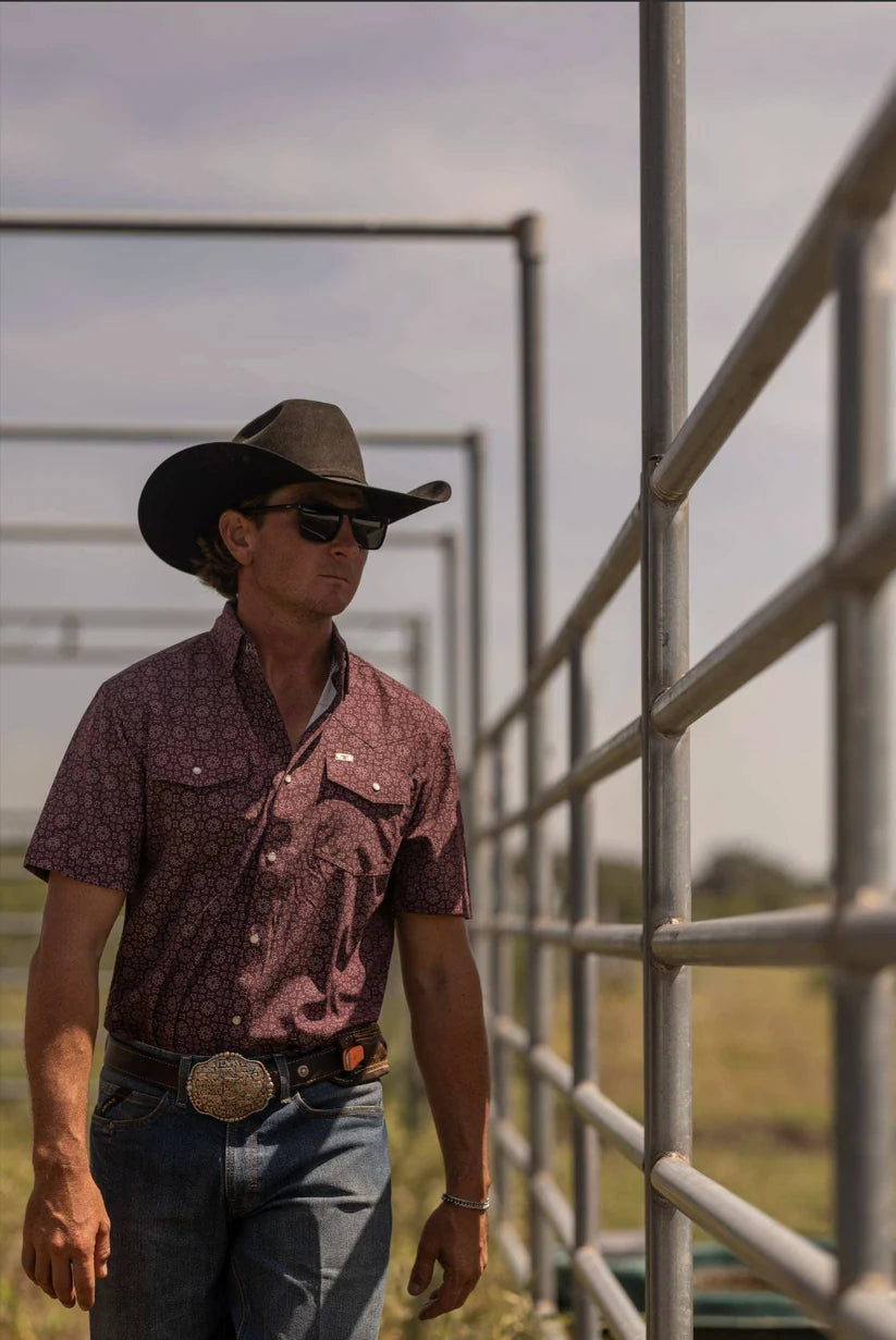 Ferrell Brand The Fletcher Short Sleeve Pearl Snap Shirt
