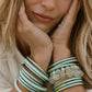 Mint All Weather Bangles® Serenity Prayer - Set of 6