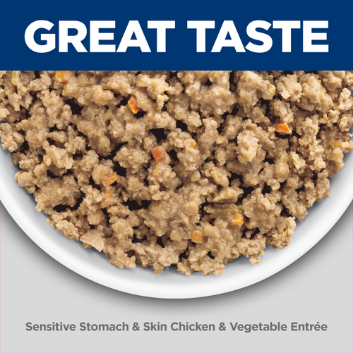 Hill's Science Diet Adult Sensitive Stomach & Skin Chicken & Vegetable Entrée Dog Food