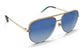 Blenders Matte Gold Shadow Sunglasses