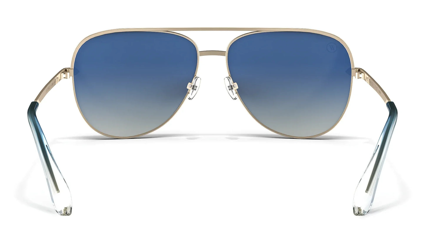 Blenders Matte Gold Shadow Sunglasses