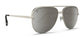 Blenders Matte Silver Shadow Sunglasses