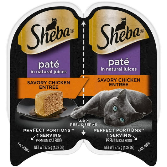 Sheba Wet Cat Food Pate Savory Chicken Entree