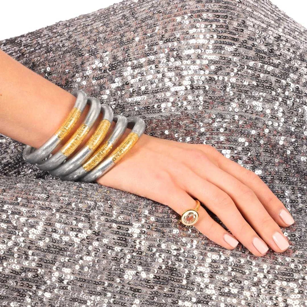 Silver Tzubbie All Weather Bangle® Serenity Prayer