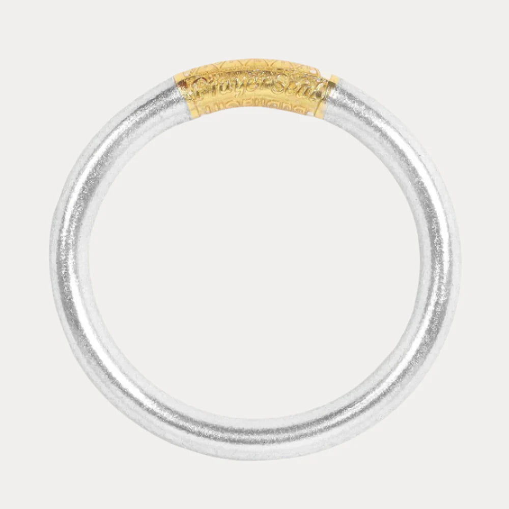 Silver Tzubbie All Weather Bangle® Serenity Prayer