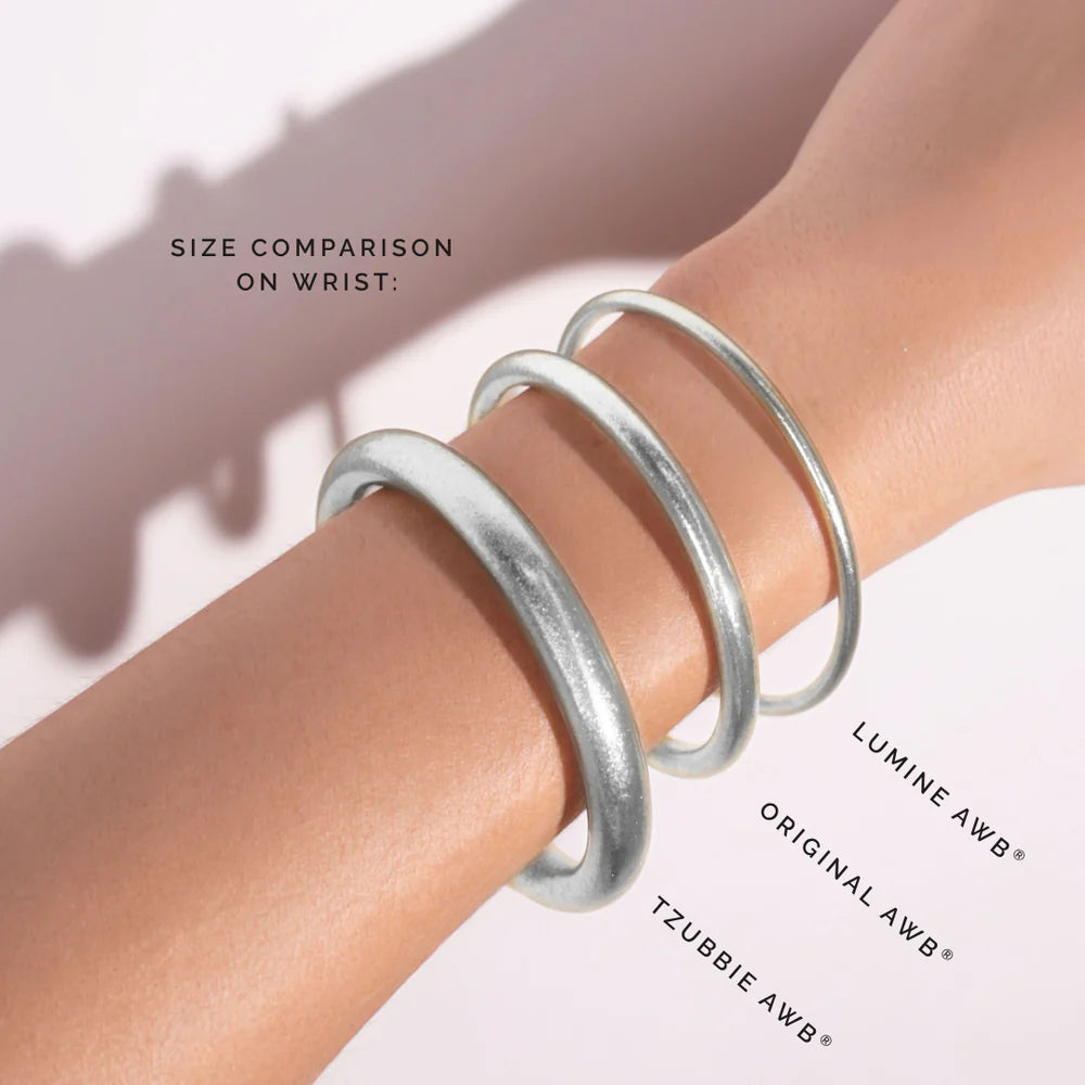 Silver Lumine All Weather Bangles®- Set of 6