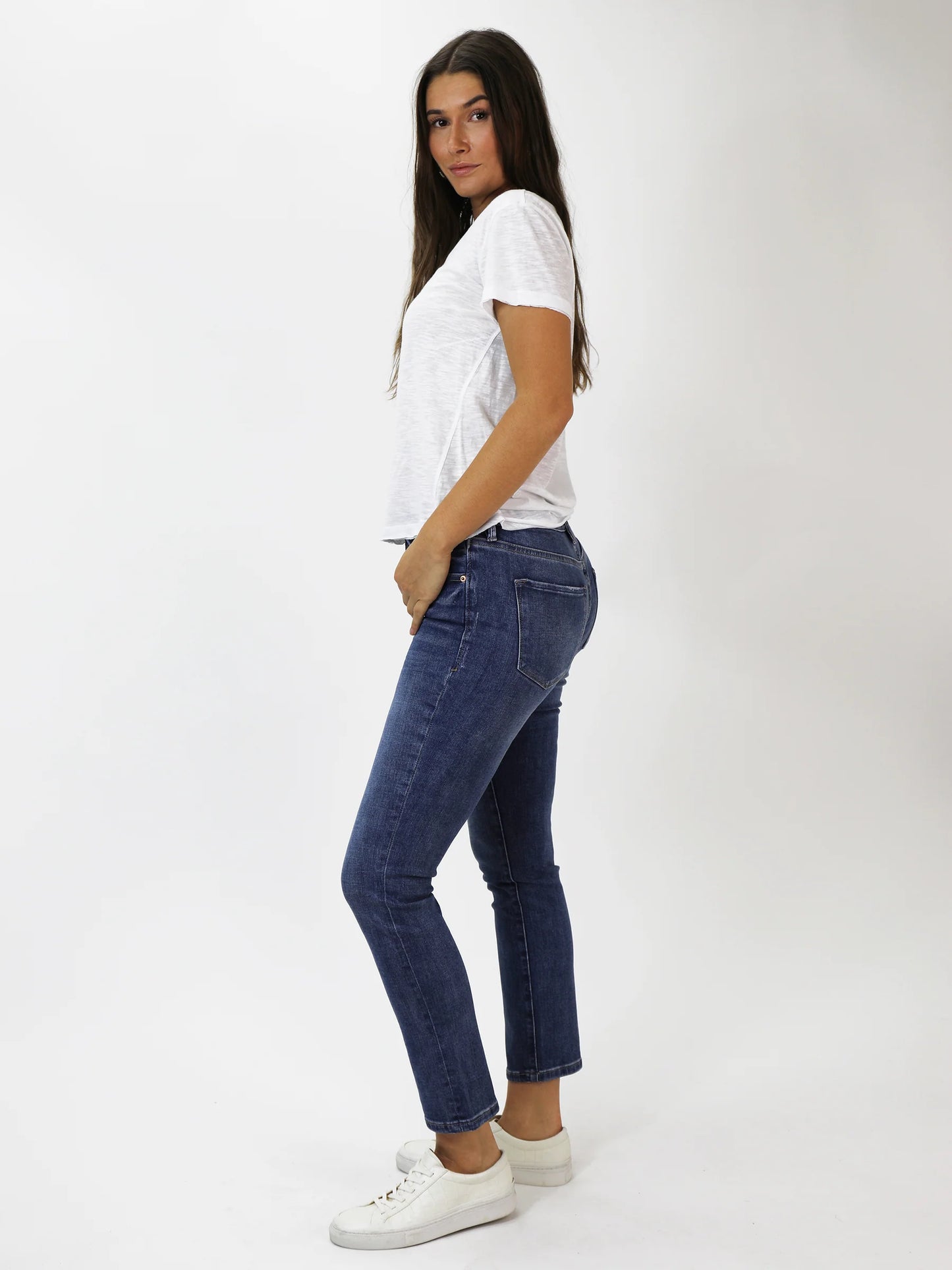 Dear John Blaire High Rise Ankle Slim Straight Jeans