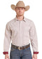 Panhandle Slim Rough Stock Geometric Stripe Print Long Sleeve Snap Shirt