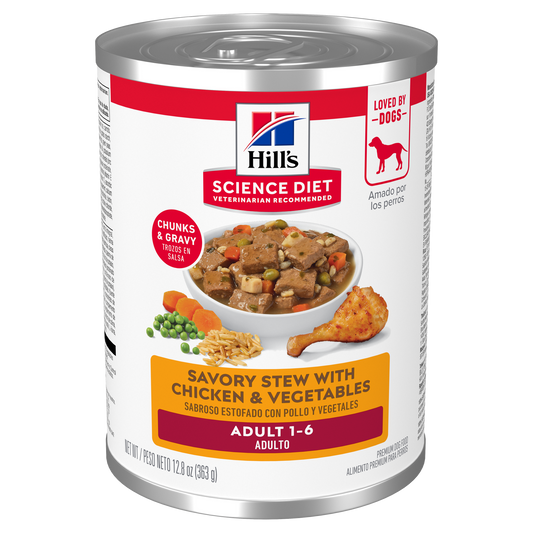 Hill's Science Diet Adult Savory Stew with Chicken & Vegetables Dog Food