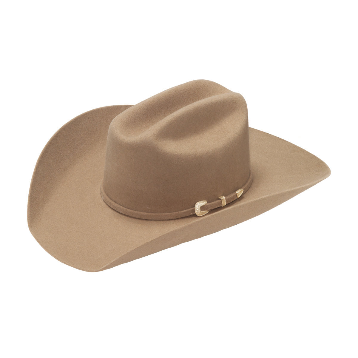 thumbnail image 2 of Justin Bonanza 2X Belly Premium Wool Cowboy Hat – Brown, Tan Leatherette Hatband – Men’s Western 2 of 4