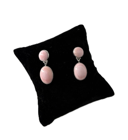 Pink Conch Drop Earrings