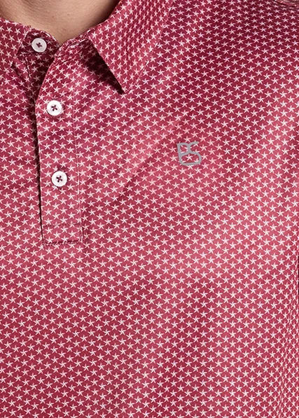Panhandle Slim Red Lonestar Performance Polo