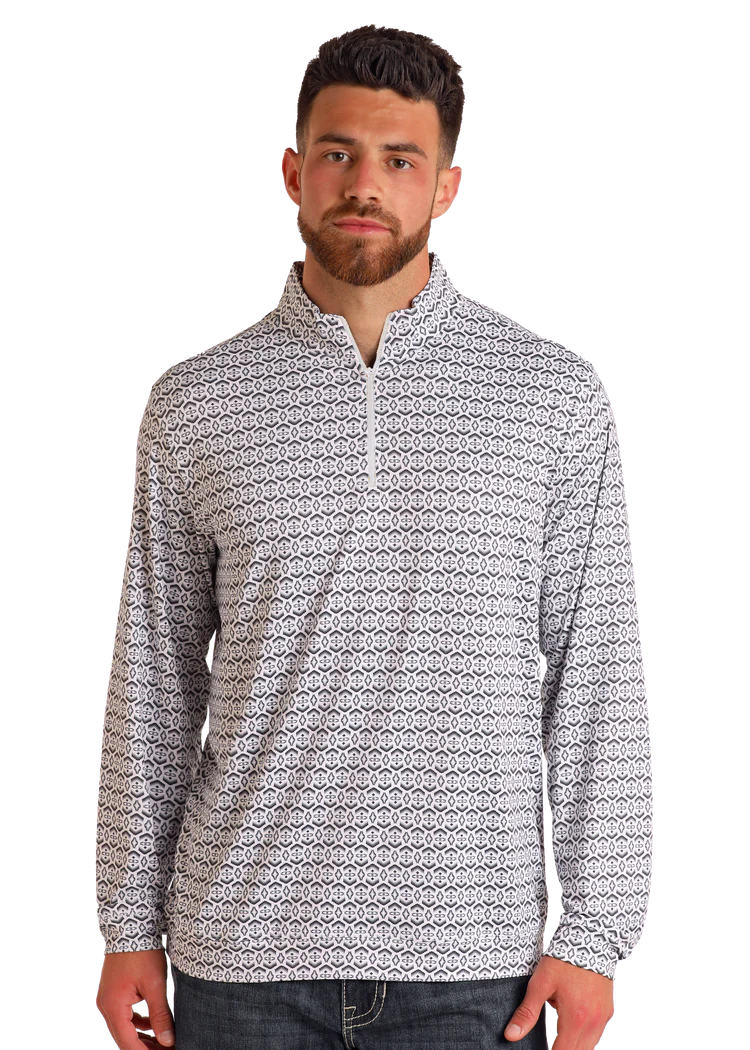 Panhandle Aztec Print Performance Pullover