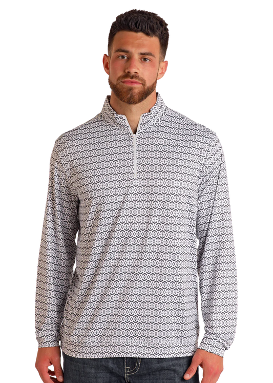 Panhandle Aztec Print Performance Pullover