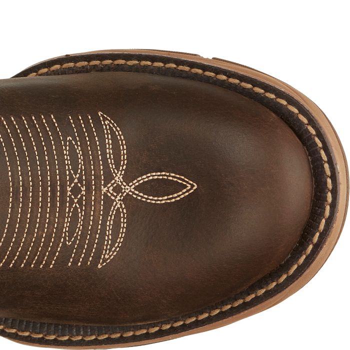 Tony Lama Mankato 11" Wide Round Toe Waterproof Work Boot in Espresso