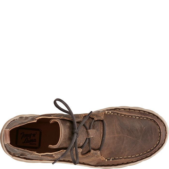 Tony Lama Estancia Lace-Up Casual Shoe in Tan
