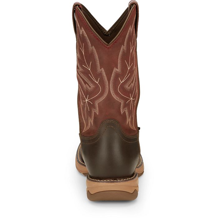 Tony Lama Mankato 11" Wide Round Toe Waterproof Work Boot in Espresso