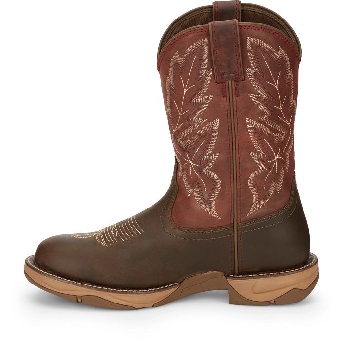 Tony Lama Mankato 11" Wide Round Toe Waterproof Work Boot in Espresso