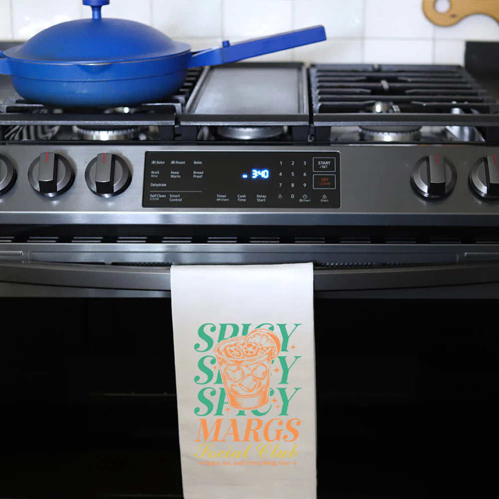 Spicy Margs Social Club Tea Towel