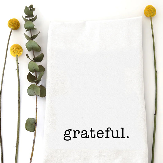 Grateful. Tea Towel