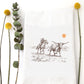 Chasing Longhorn Tea Towel